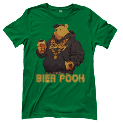 Winnie the Bier Pooh - Damenshirt Kelly Green