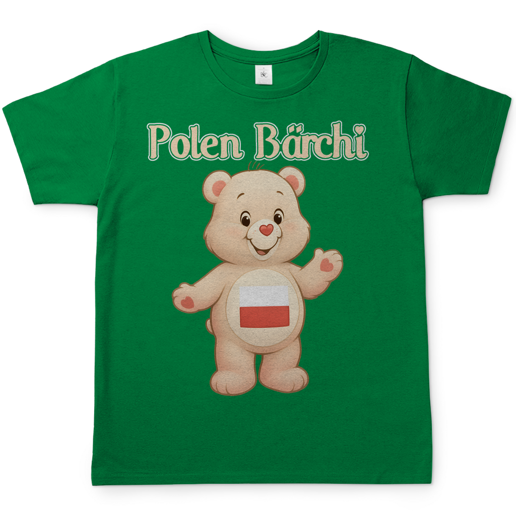 Polen Bärchi - Glücksbärchi - Herren T-Shirt Kelly Green