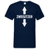 Zweisitzer - Herren V-Neck Shirt Navy