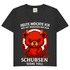 Heute möchte ich was mit Menschen machen Schubsen wäre toll Damen V-Neck T-Shirt Black