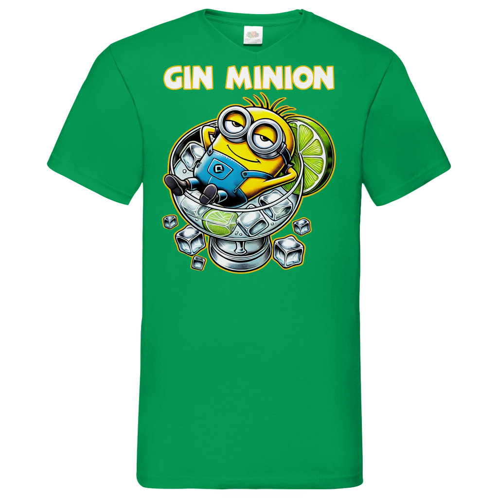 Gin Minion - Herren V-Neck Shirt