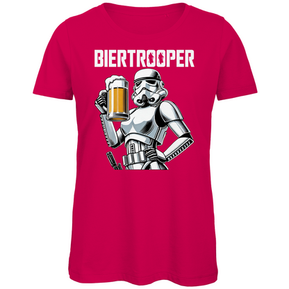 Biertrooper - Star Wars Stormtrooper - Damen Premium Bio T-Shirt Fuchsia