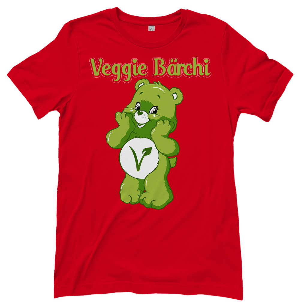 Veggie Bärchi - Glücksbärchi - Damenshirt Red