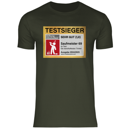 Testsieger Saufmeister 69 - Herren Shirt Urban Khaki