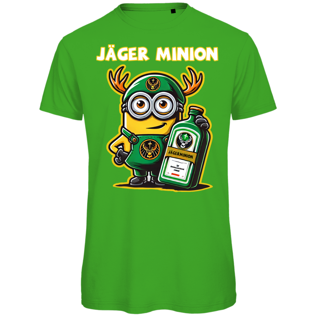 Jägermeister Minion Herren T-Shirt - Bio Baumwolle, Lustiges Minion Design, Premium Qualität