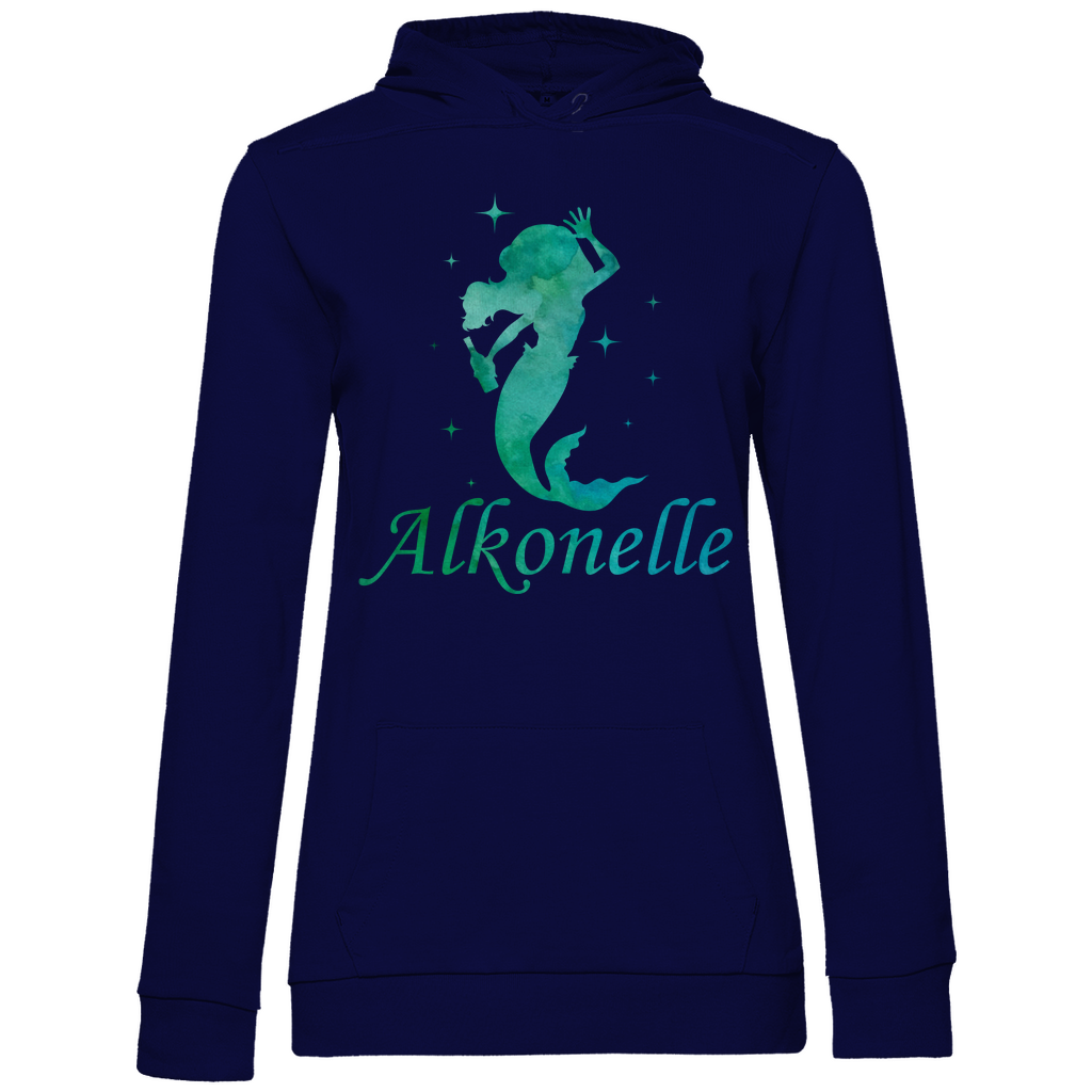Alkonelle - Prinzessin Aquarell - Damen Hoodie Navy Blue