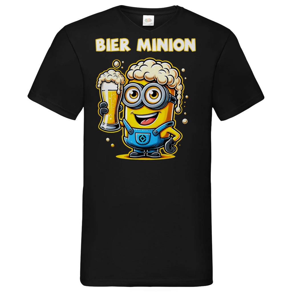 Bier Minion - Herren V-Neck Shirt