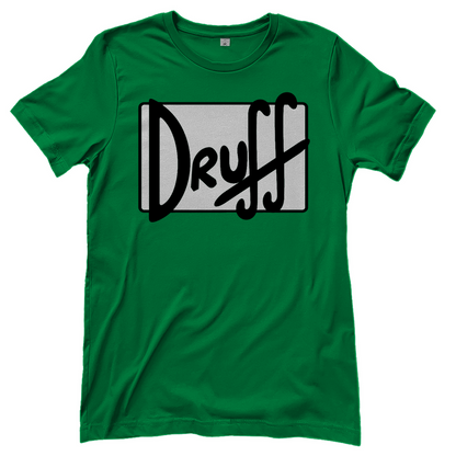 Damen T-Shirt druﬀ – Bold Retro Logo Design im Cartoon-Style Kelly Green
