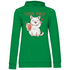 Lillet Katzi Katze - Damen Hoodie Kelly Green