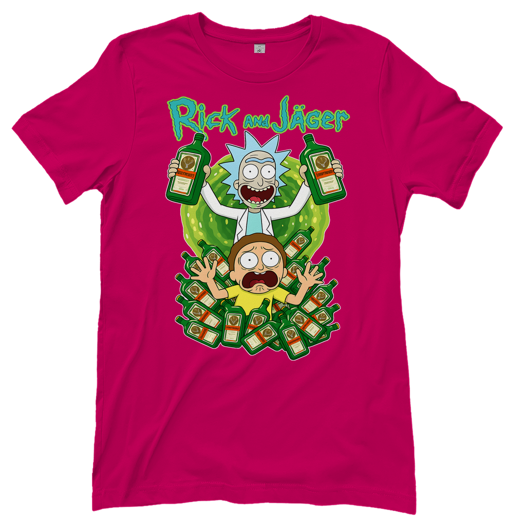 Rick and Jäger mit Morty Jägermeister - Damen T-Shirt