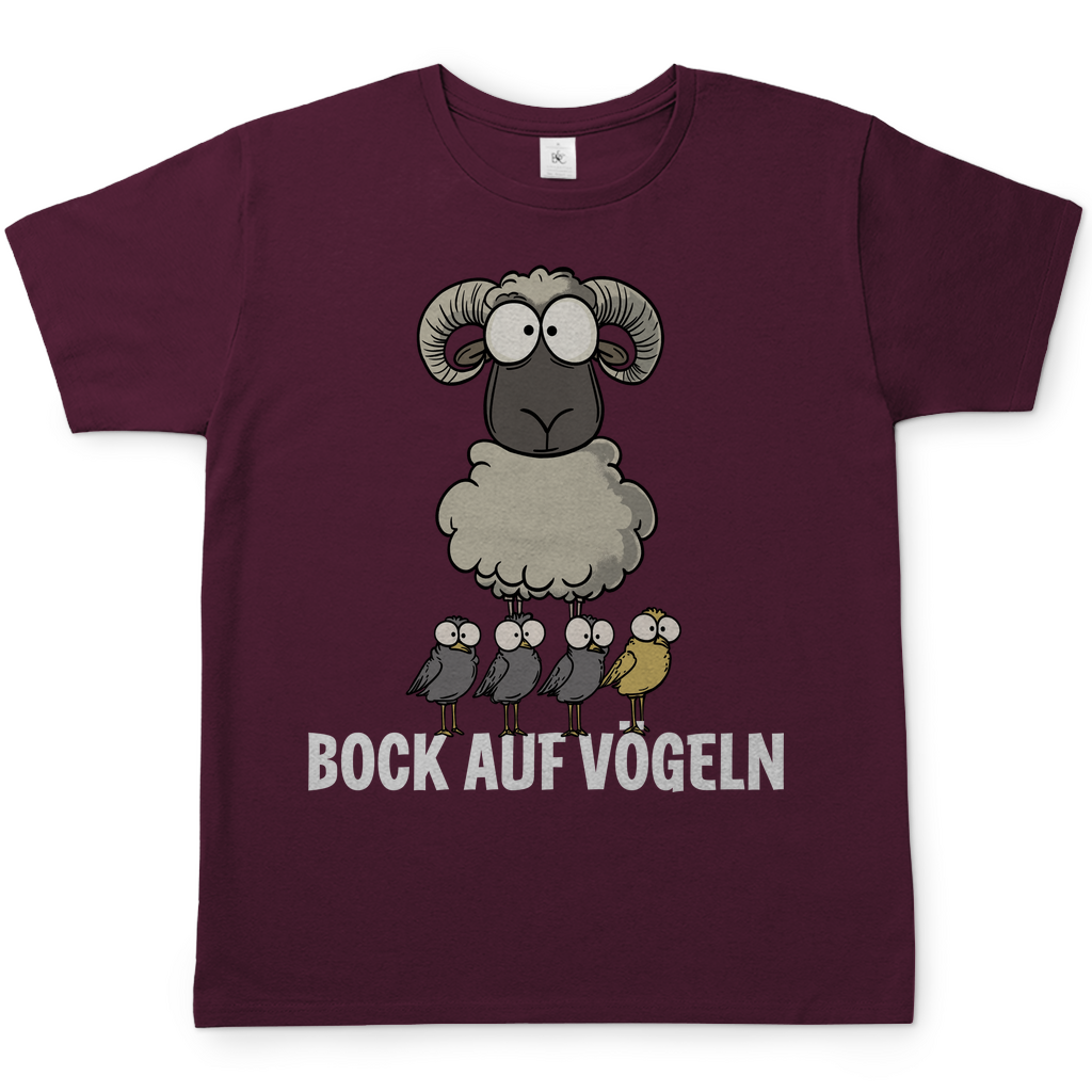 Bock auf Vögeln - Herren Shirt Burgundy