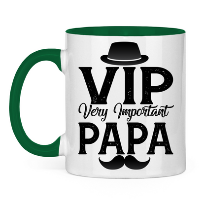 VIP very important Papa - Tasse zweifarbig Green