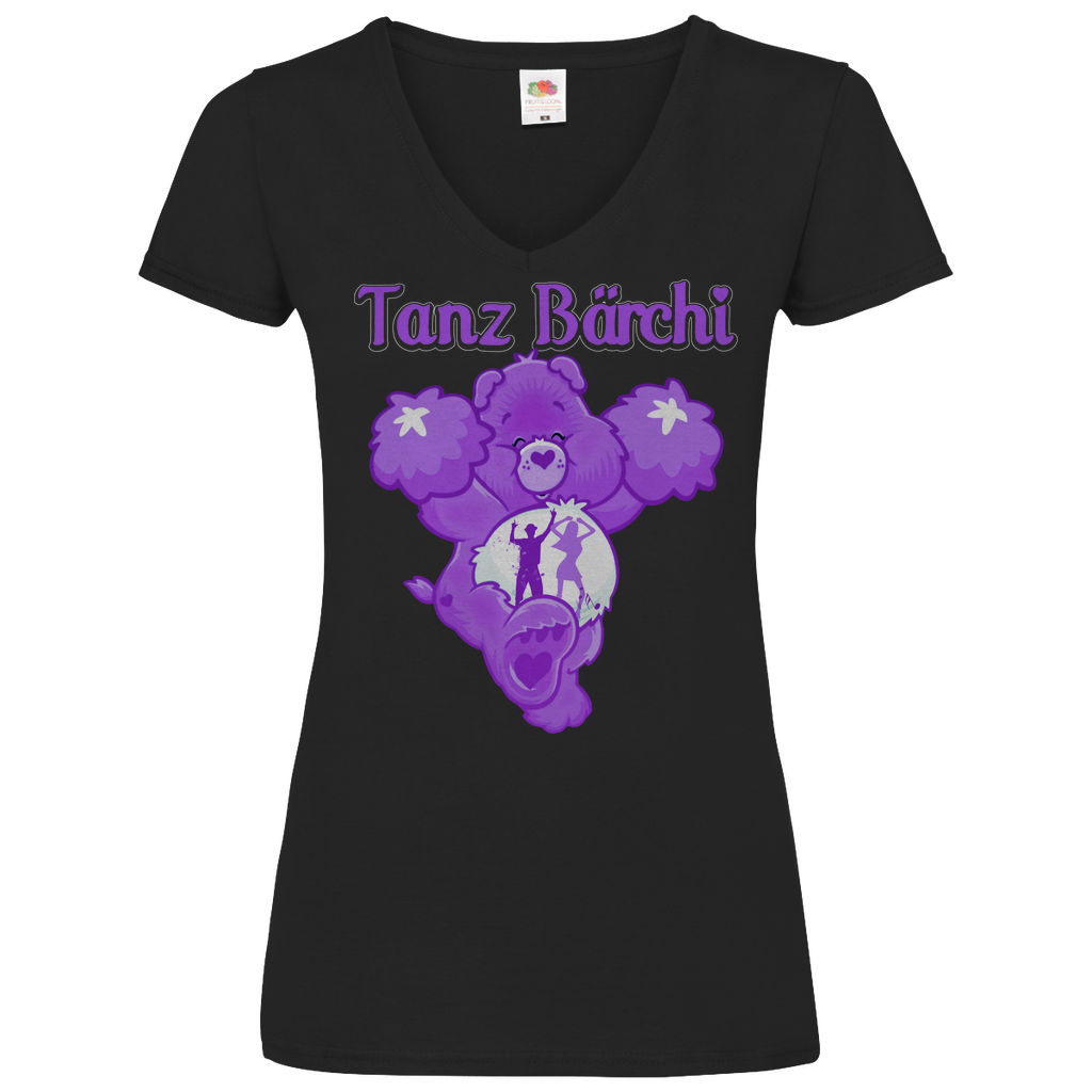 Tanz Bärchi - Glücksbärchi - V-Neck Damenshirt