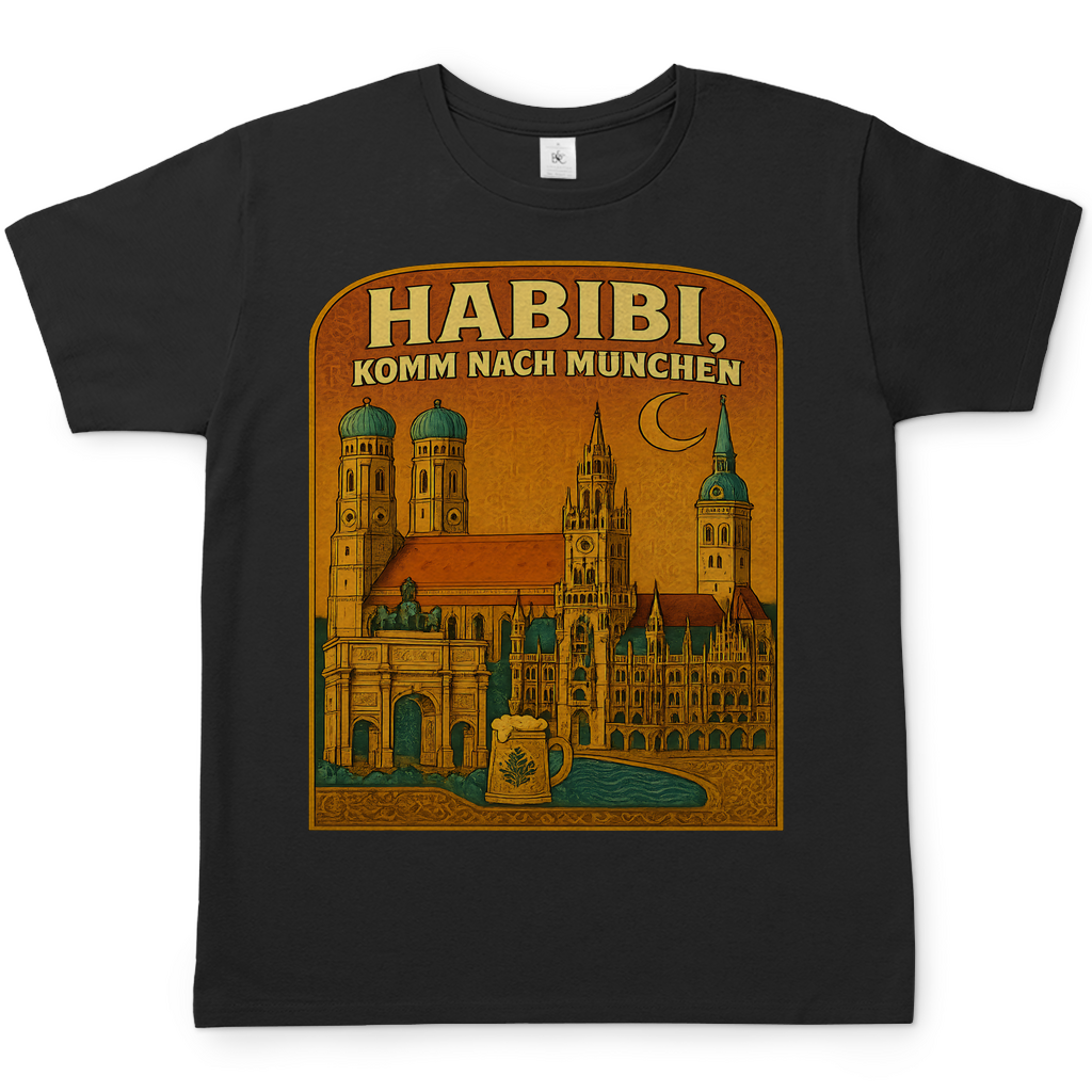 Habibi komm nach München - Herren T-Shirt Black