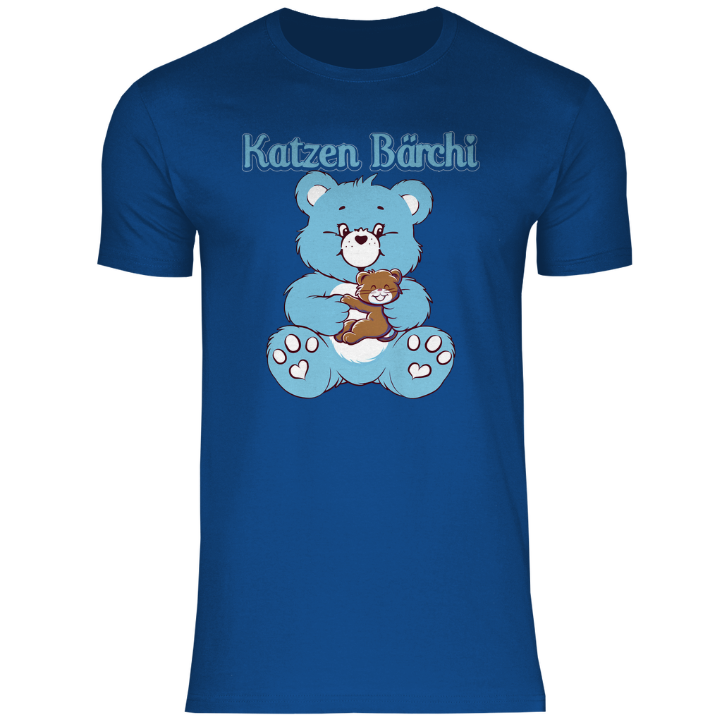 Katzen Bärchi - Glücksbärchi - Herren Shirt Royal Blue