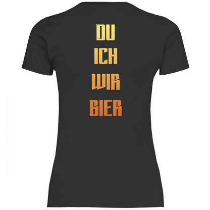 Strammsein Du Ich Wir Bier - Damenshirt