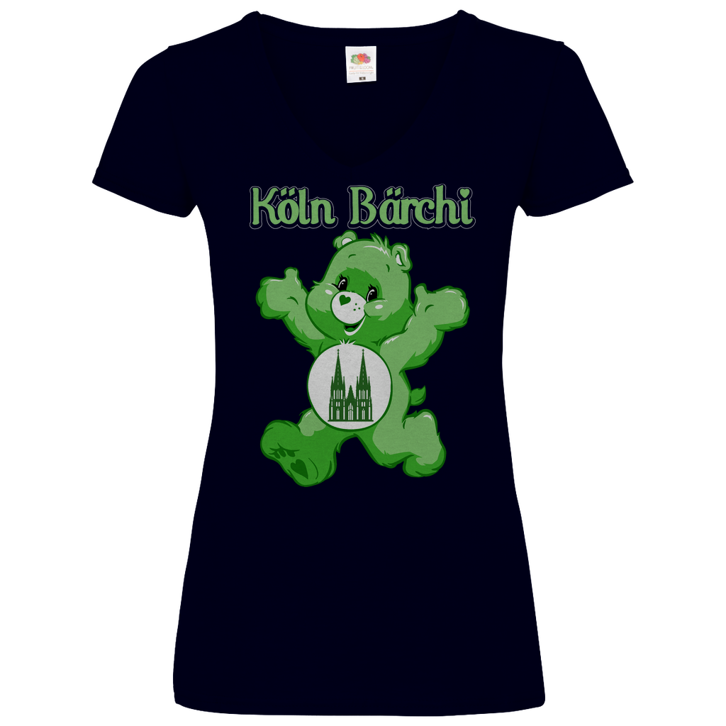 Köln Bärchi - Glücksbärchi - V-Neck Damenshirt