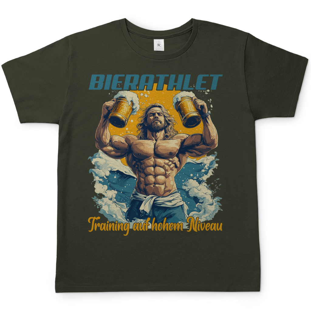 Bierathlet Training auf hohem Niveau - Herren Shirt Urban Khaki