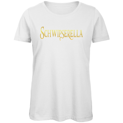 Schwipserella - Prinzessin Gold - Damen Premium Bio T-Shirt White