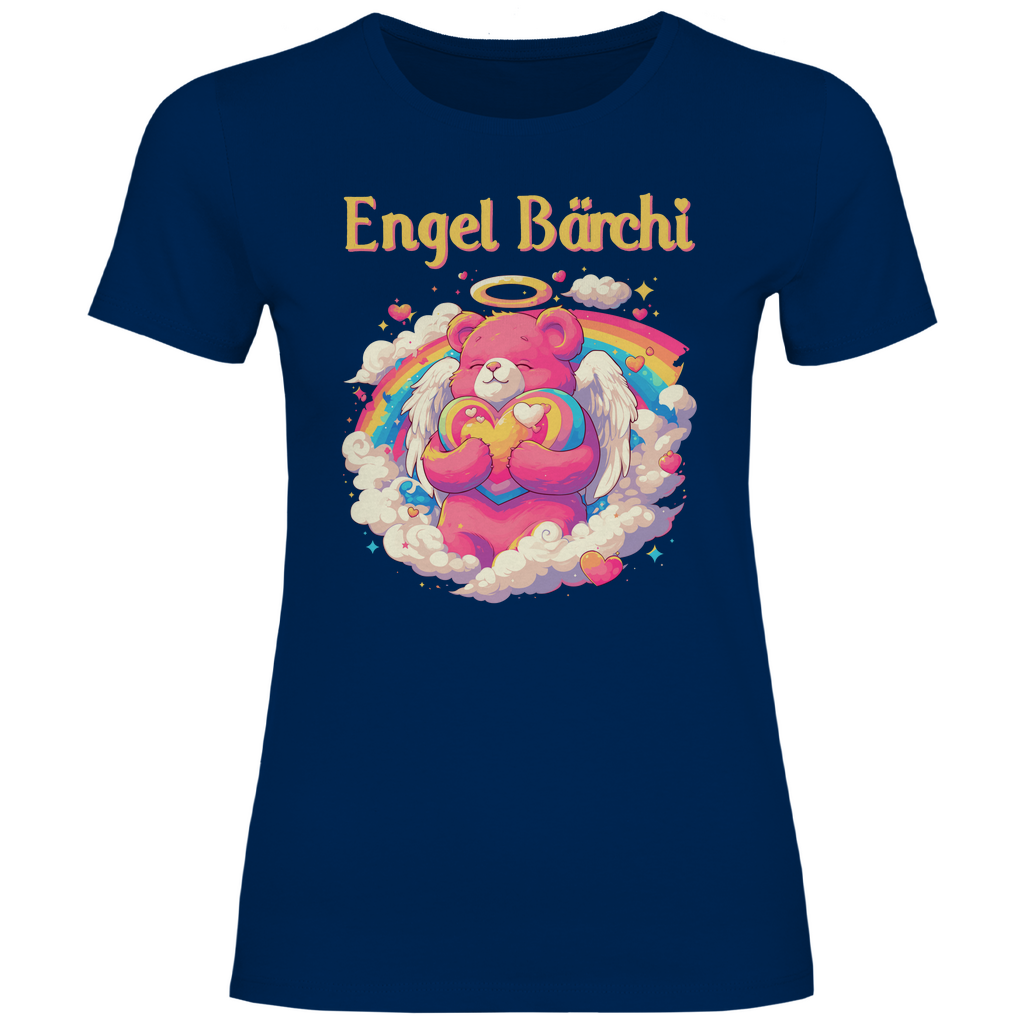 Engel Bärchi - Glücksbärchi - Damenshirt Navy