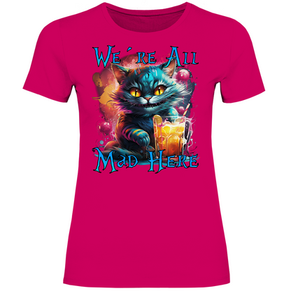 We´re All Mad Here Grinsekatze - Damenshirt Sorbet