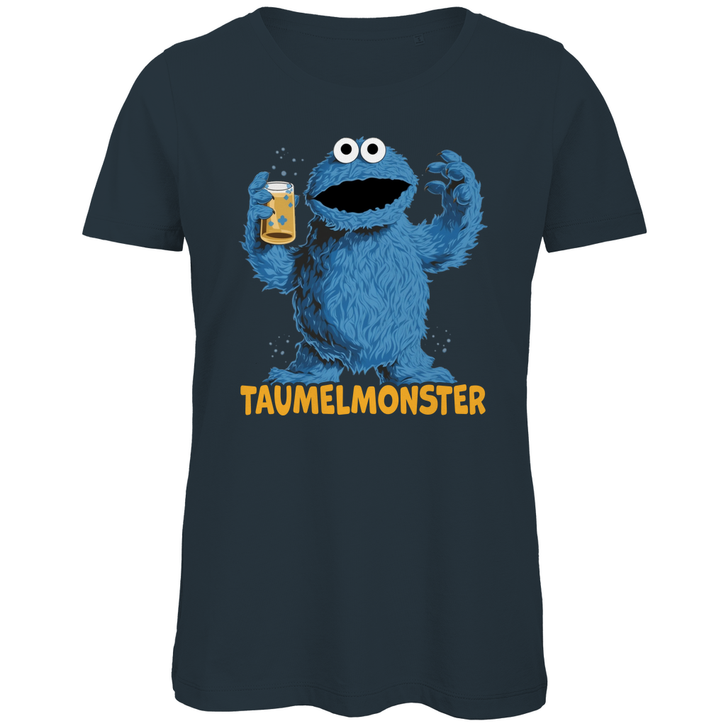 Sesamstraße - Taumel Krümelmonster - Damen Premium Bio T-Shirt Dark Grey