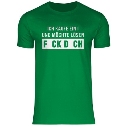 Ich kaufe ein I und möchte lösen - Herren Shirt Kelly Green