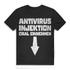 Zweideutiges Männer Shirt – Antivirus Injektion Oral einnehmen mit Pfeil Black