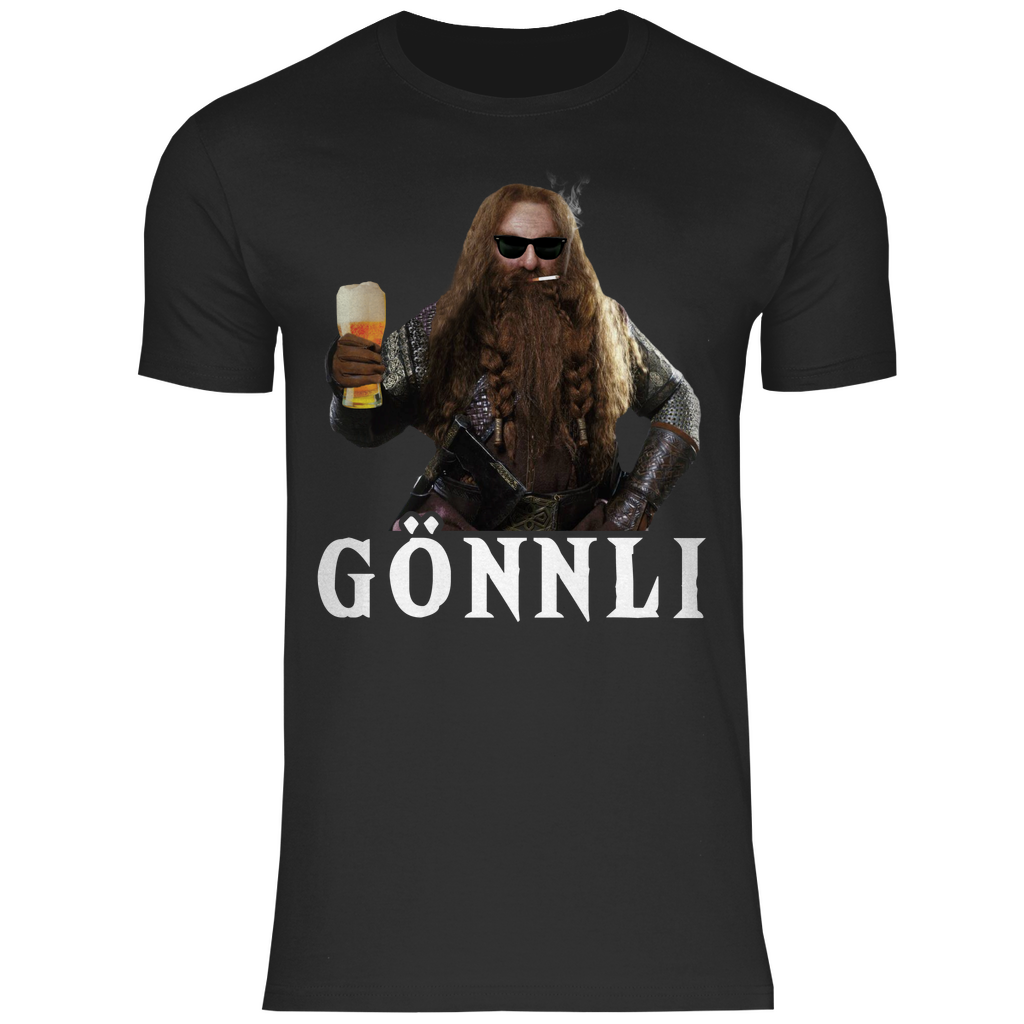 Gönnli Gimli der Herr der Ringe - Beidseitiger Druck - Herren Shirt