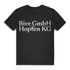 Bier Spruch T-Shirt Männer – Bier GmbH und Hopfen KG Lustiges Funshirt Alkohol Black