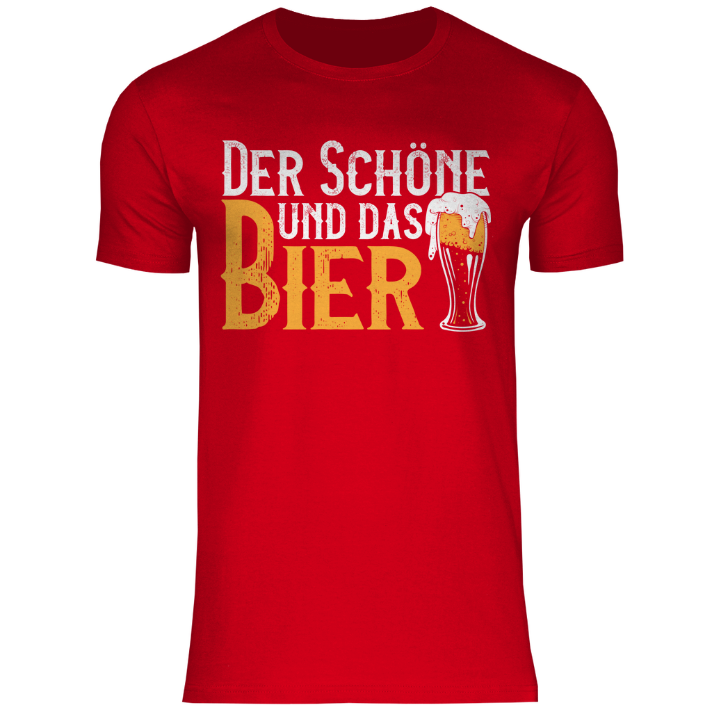 Der Schöne und das Bier - Herren Shirt