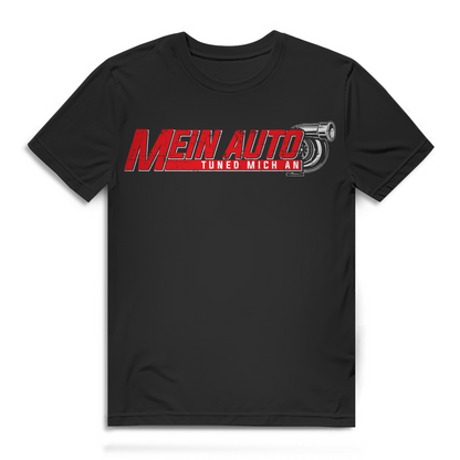 Mein Auto tuned mich an – Lustiges Tuning Shirt für Männer mit Humor &amp; PS