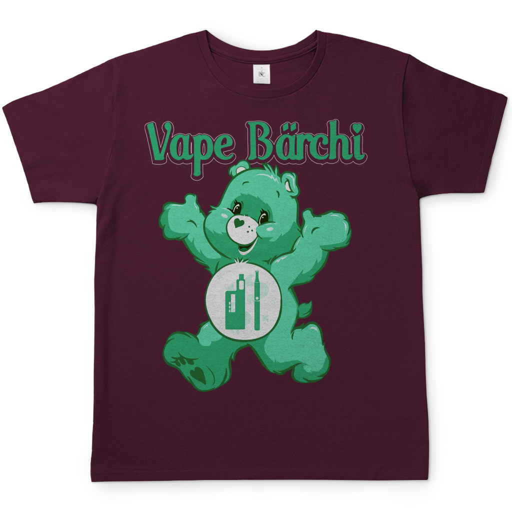 Vape Bärchi - Glücksbärchi - Herren Shirt Burgundy