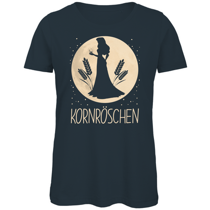 Mond Prinzessin - Kornröschen - Damen Premium Bio T-Shirt Dark Grey