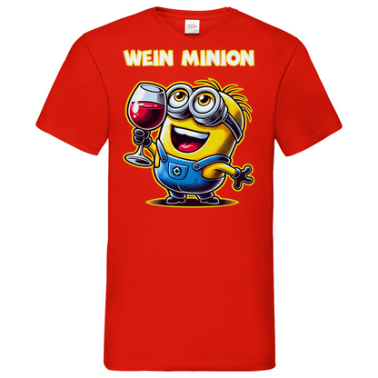 Wein Minion - Herren V-Neck Shirt