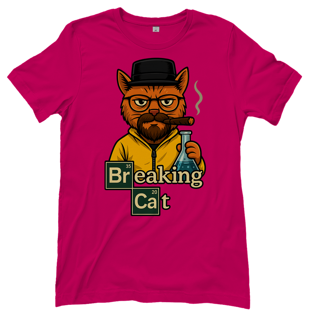 Breaking Bad Breaking Cat Katze - Damen T-Shirt Sorbet