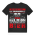 Bier Spruch Shirt Männer – Ich glaube nur an Bier – Funshirt mit Aussage Black