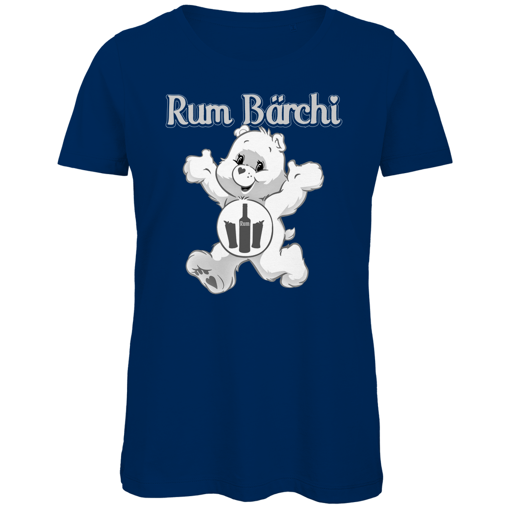 Rum Bärchi - Glücksbärchi - Damen Premium Bio T-Shirt Navy