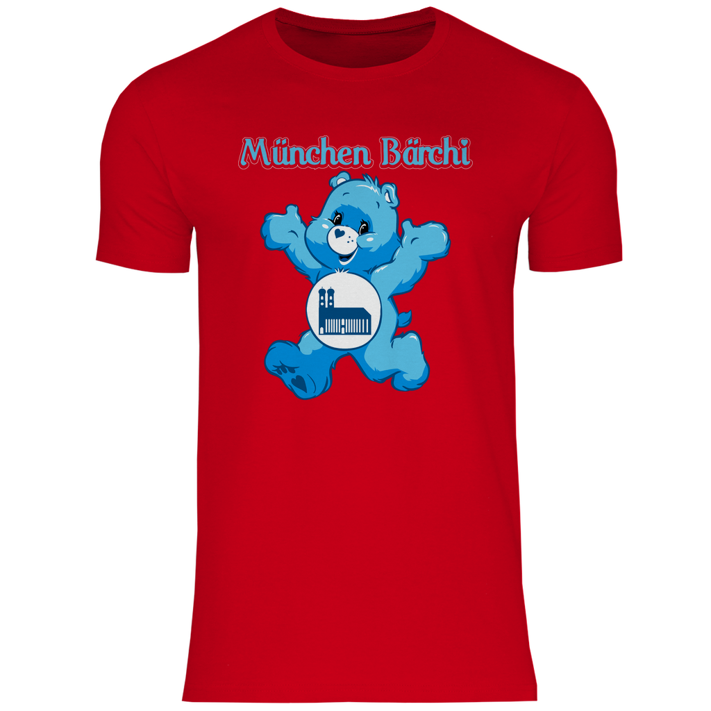München Bärchi - Glücksbärchi - Herren Shirt Red