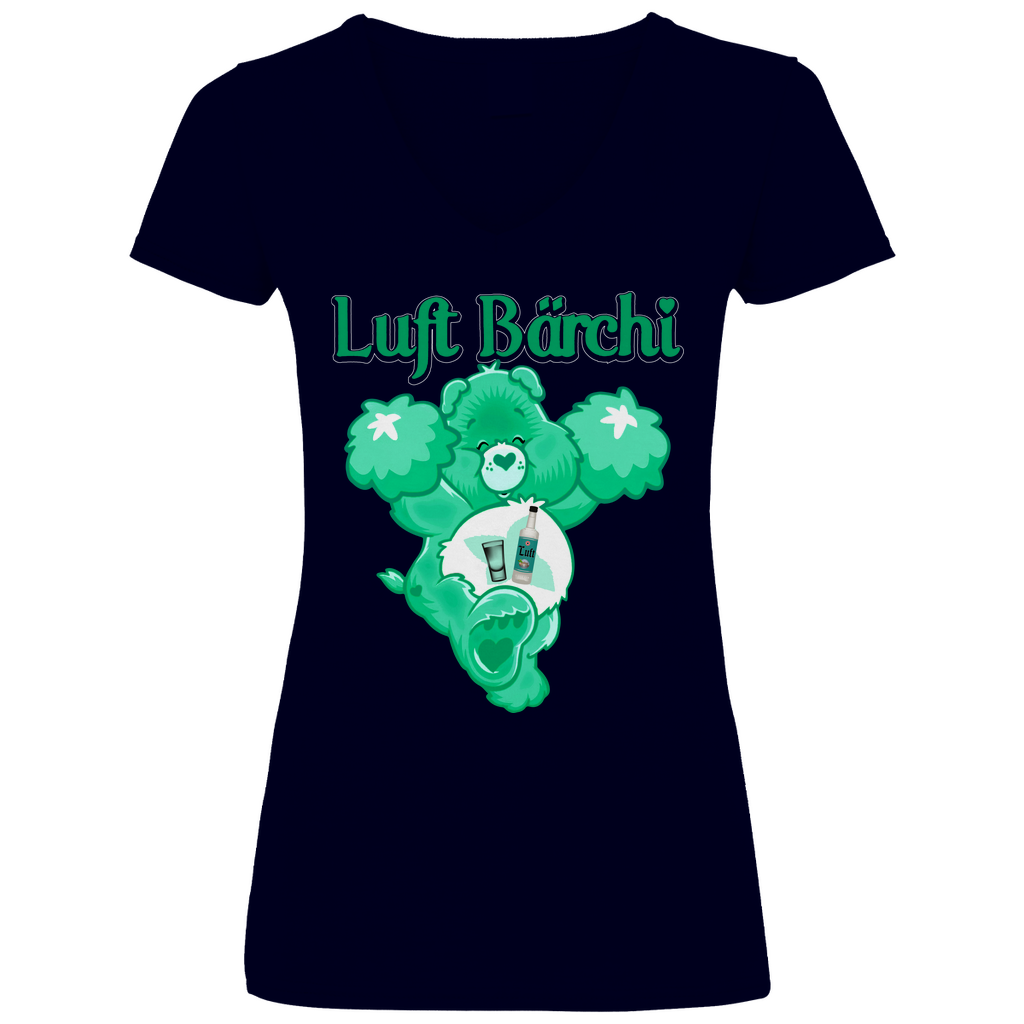 Luft Bärchi - Glücksbärchi - V-Neck Damenshirt