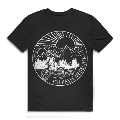 Fahrrad Shirt Herren Ich hasse Menschen – Radler Design für Naturfreunde