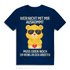 Herren Premium Bio T-Shirt Glücksbärchi Bär – Wer nicht mit mir auskommt Spruch Navy