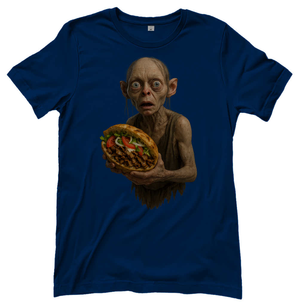 Döner mein Schatz Gollum LOTR - Damen T-Shirt Navy