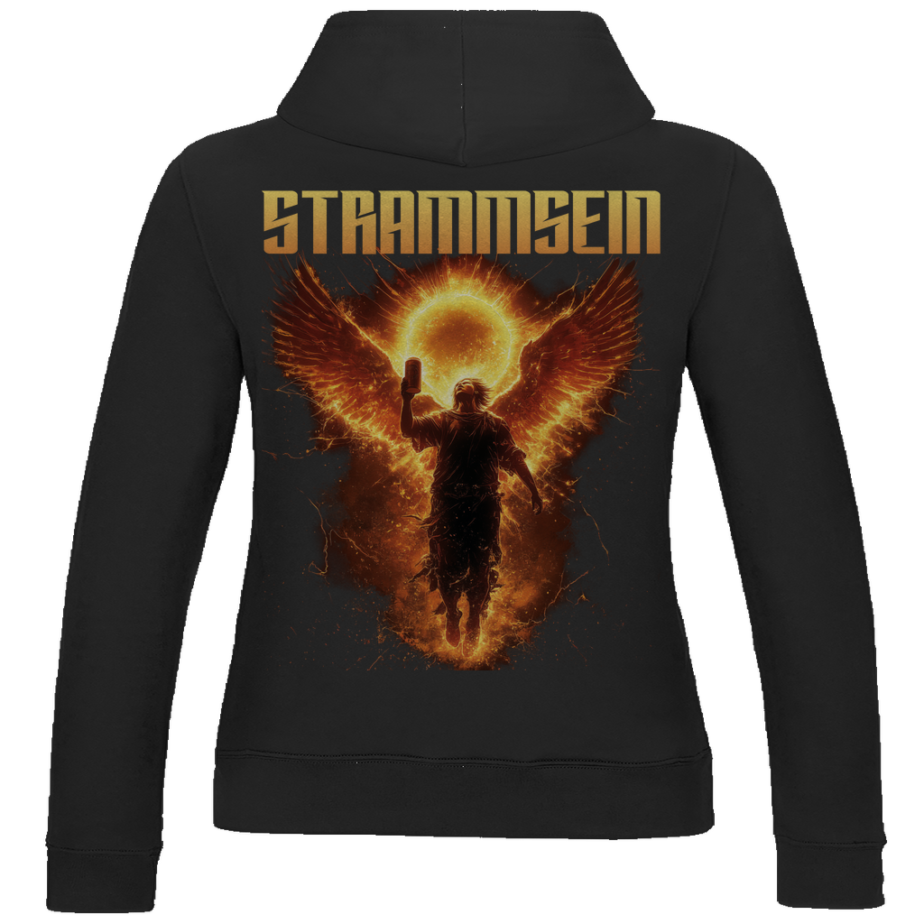 Strammsein Du Ich Wir Bier - Damen Hoodie