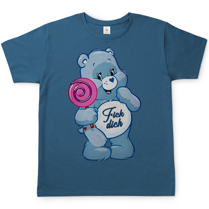 Fick dich Bärchi - Glücksbärchi - Herren Shirt Stone Blue