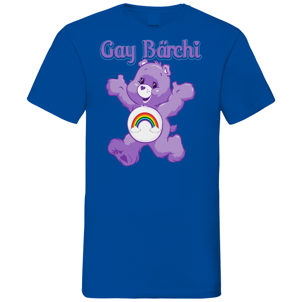 Gay Bärchi - Glücksbärchi - Herren V-Neck Shirt