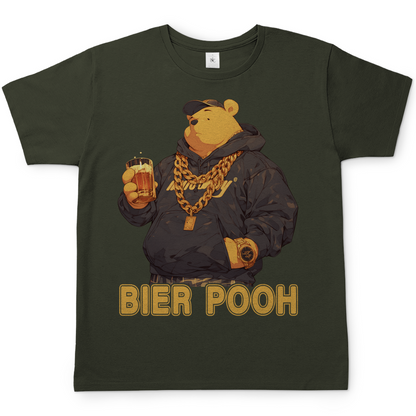 Winnie the Bier Pooh - Herren Shirt Urban Khaki
