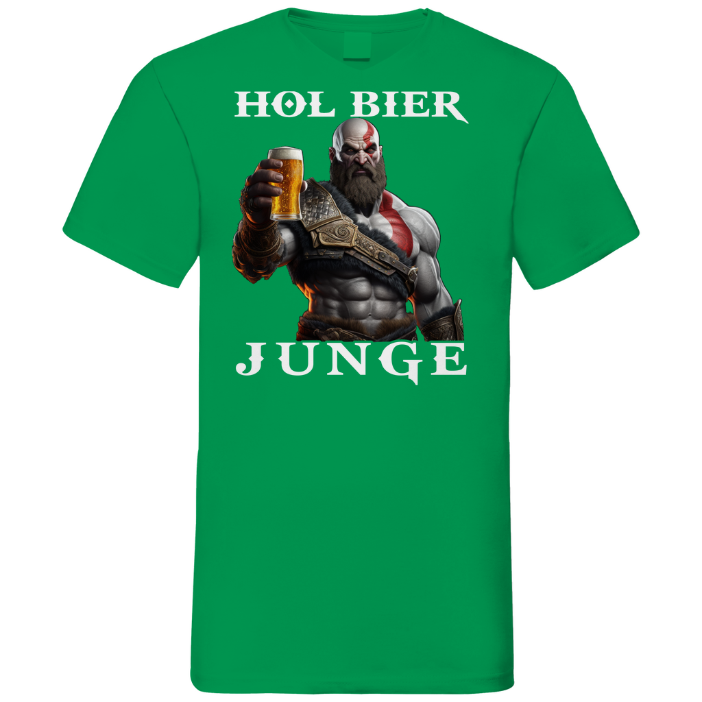 Kratos God of War hol Bier Junge - Herren V-Neck Shirt