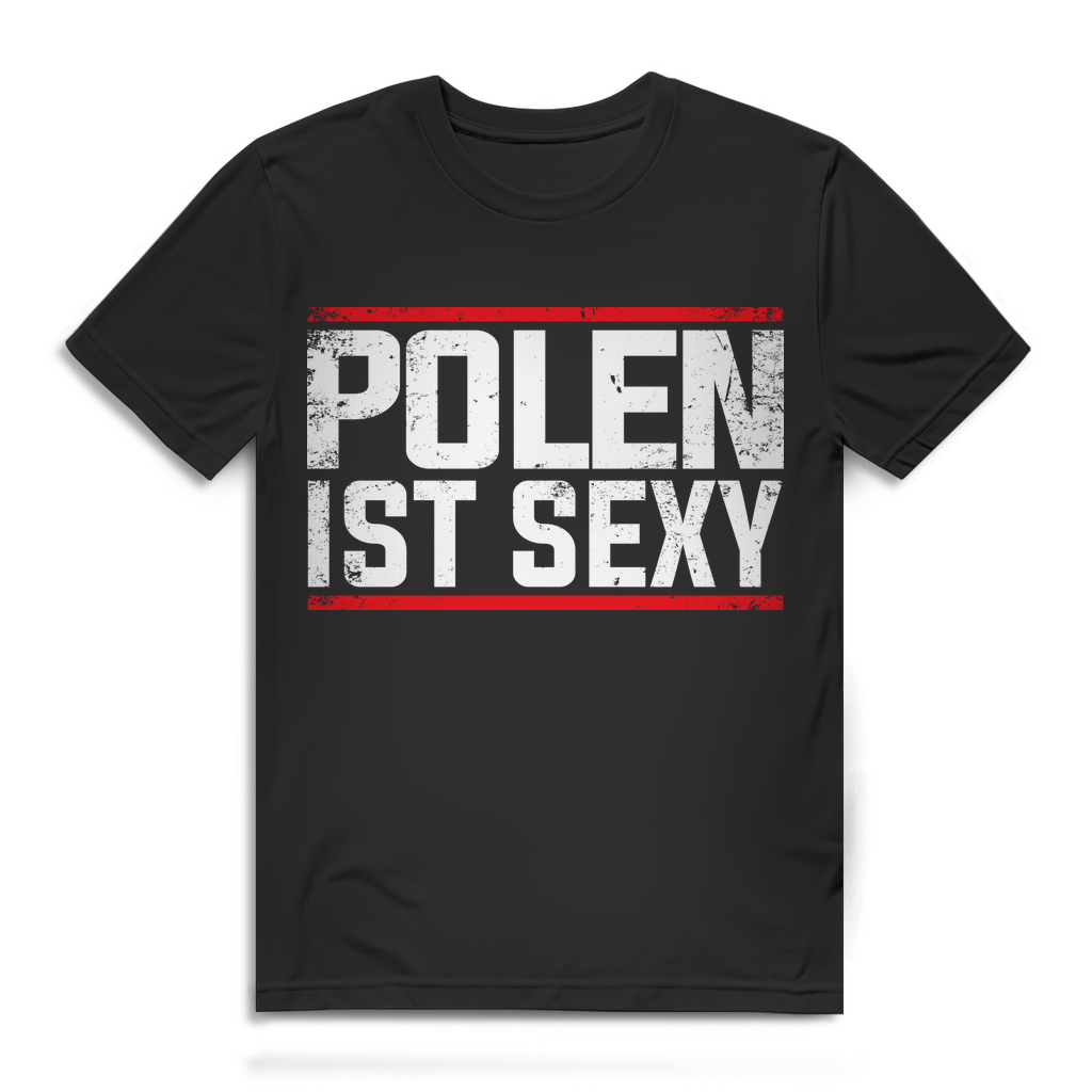 Polen ist sexy Herren T-Shirt – Polska Shirt Männer – Polenliebe, Nationalstolz Black
