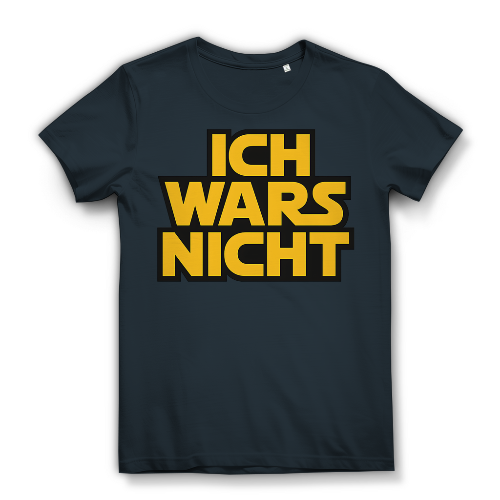 Star Wars Shirt Damen Parodie Ich Wars Nicht Bio XS-XXL Dark Grey